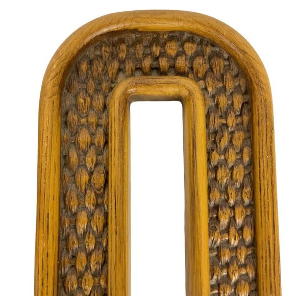 Vintage Homco Candle Wall Sconces Set Of 2 Brown Plastic Wood Grain Basketweave - Picture 2 of 7